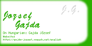 jozsef gajda business card